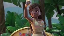 Andrea didn’t know there would be wild animals in the jungle