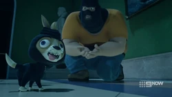 Sherlock’s burglar costume.