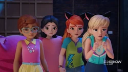 The girls are sad that Andrea is giving up.