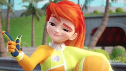 "I beat you all by a lap."