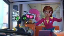 The bus is heading back towards the gap again and Olivia doesn't know how to stop it.