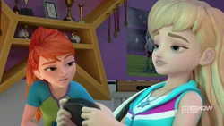 Mia asking Stephanie when she is finding time to sleep.