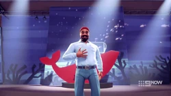 And now to really sell the story, the fake expert telling everyone there is no treasure here.