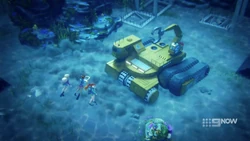 The sound from the device is shaking the ocean floor.