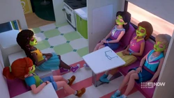 …while the girls continue their spa day.