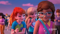 Mia welcoming Olivia to the embarrassed daughters club.