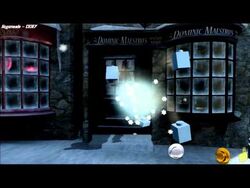 Lego harry potter hogsmeade snowball fight shop