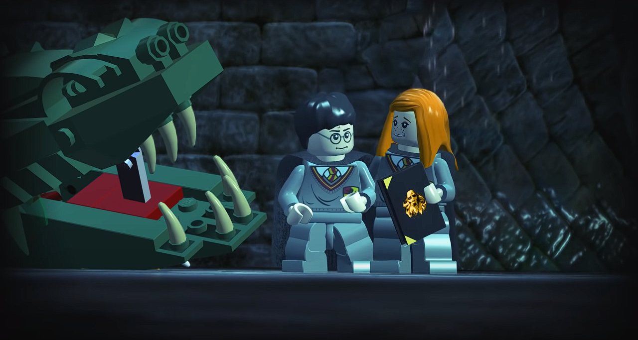 Lego Harry Potter Chamber Of Secrets Basilisk Lockhart Harry Ron Ginny Fawkes
