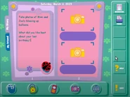 The player can type in the journal and add in two photos per page