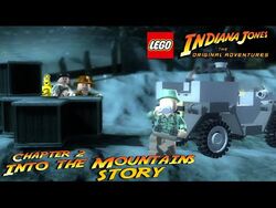 Indiana jones into the mountains best sale