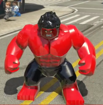 red hulk lego figure