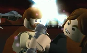 Obi-Wan battles Vader on Mustafar.