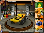 The car creation screen. The wand gives the player a randomized car