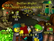 The level results screen