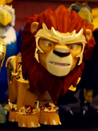 The Lion Legend in Season Three with Phoenix-crafted armor.