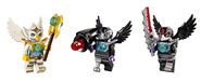 Included Minifigures, left to right: Eris, Rizzo, and Razar.
