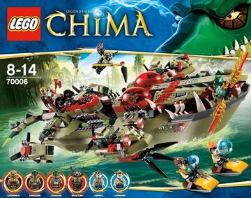 Lego chima crocodile boat online