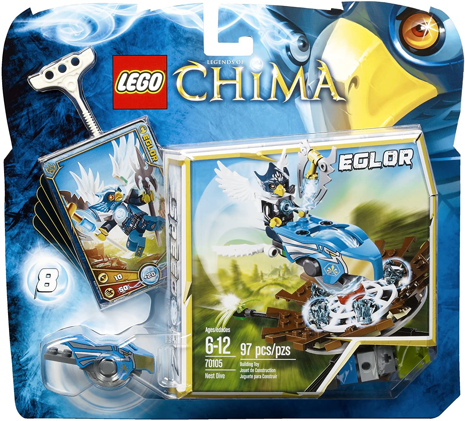 Bau & Konstruktions Minifiguren Lego Legends of Chima Eglor Minifigure with  weapon new Baukästen & Konstruktion LA1783315