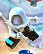 As Spider-Gwen in LEGO Marvel Super Heroes 2.