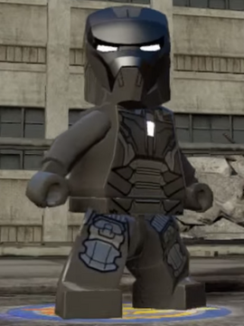 Grey iron shop man lego