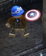 Cap WW2 looking at shield