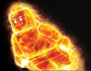 Human Torch flying.