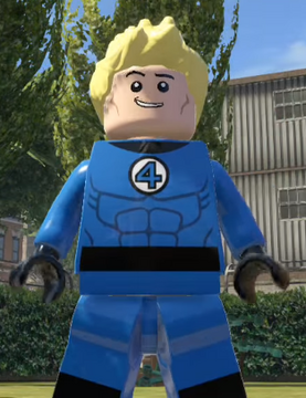 Lego human torch minifigure top