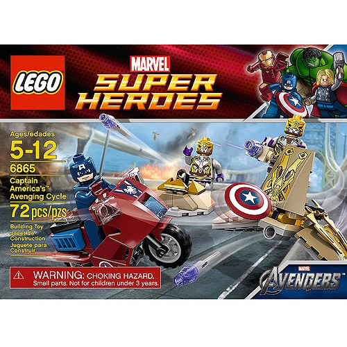6865 Captain America's Avenging Cycle | Lego Marvel and DC