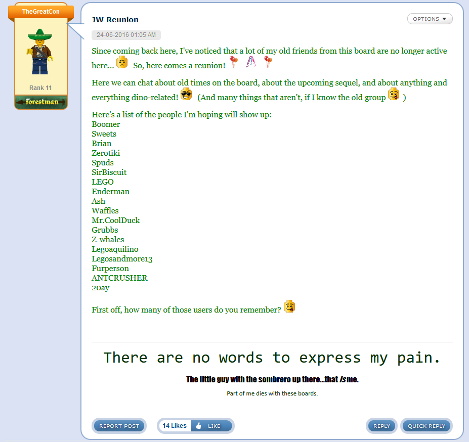 JW Reunion LEGO Message Boards Wiki Fandom
