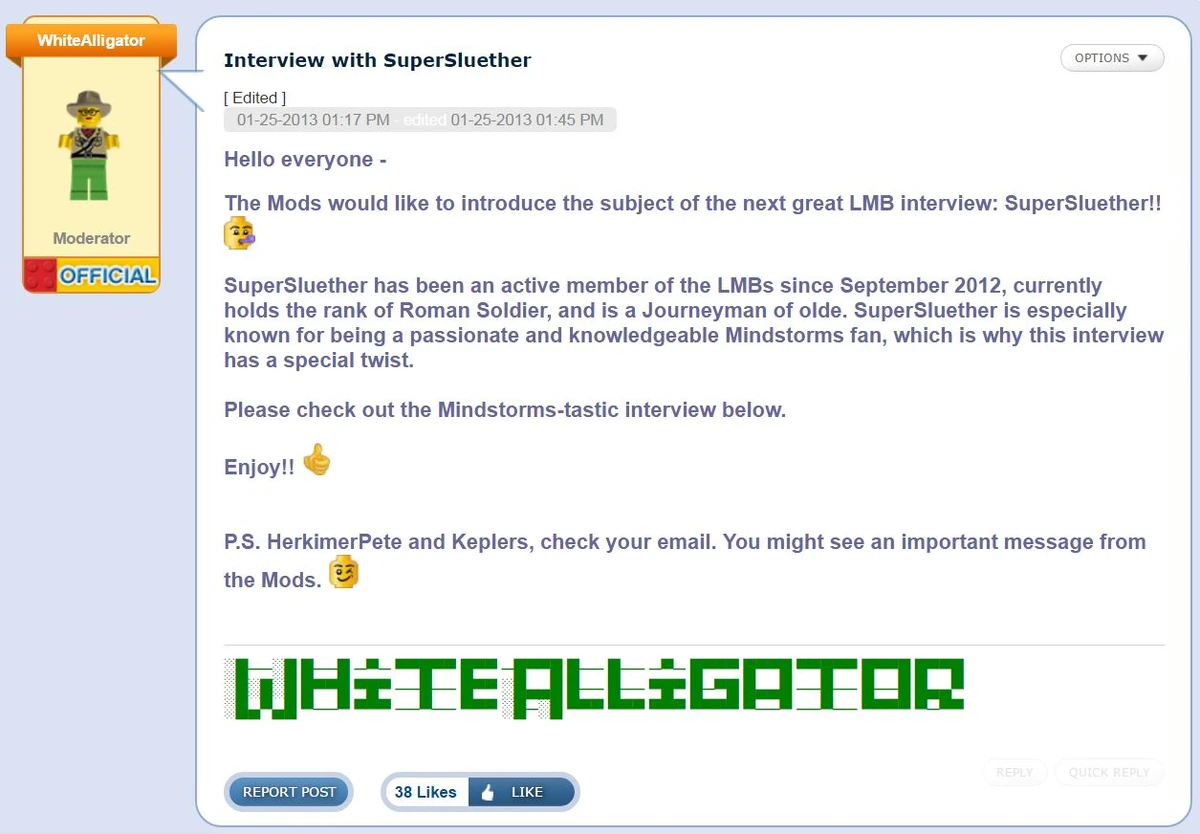 Interview with SuperSluether LEGO Message Boards Wiki Fandom