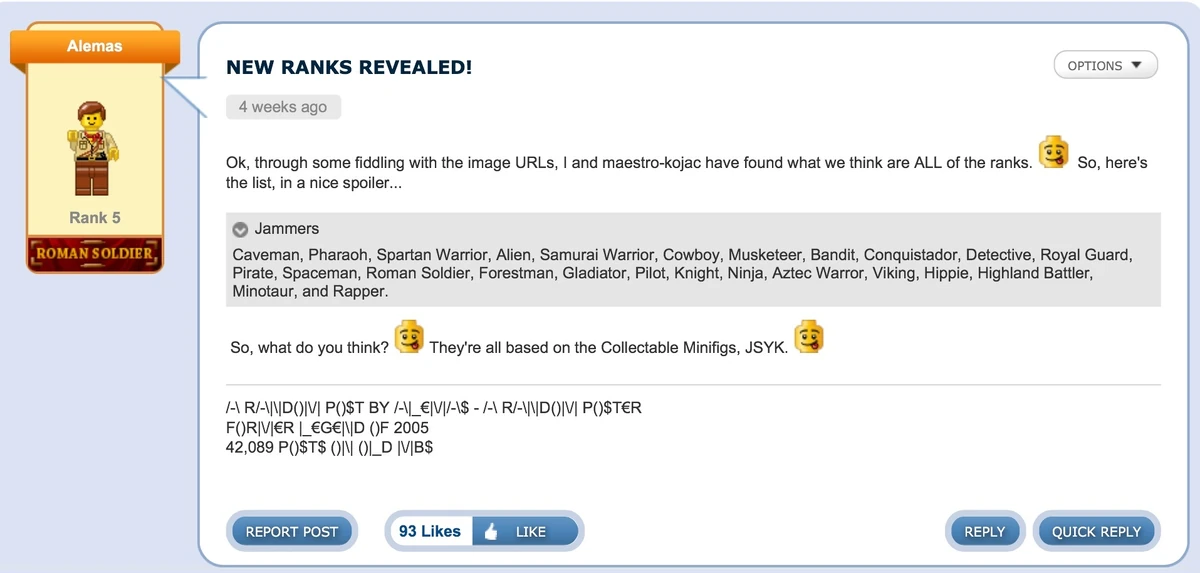 NEW RANKS REVEALED! LEGO Message Boards Wiki Fandom