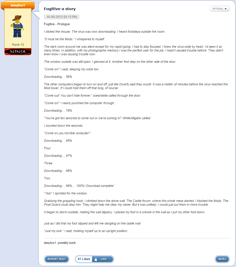 Fugitivea story LEGO Message Boards Wiki Fandom