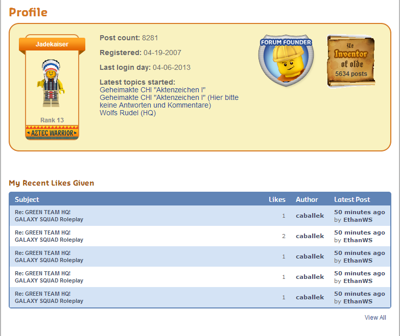 Jadekaiser LEGO Message Boards Wiki Fandom