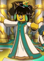 Mei dragon dress full body cropped