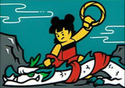 Nezha and ao bing cameo 80023 Monkie Kid's Team Dronecopter