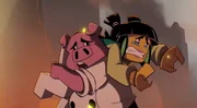 Pigsy carries Mei away