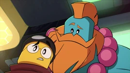 Tang asks Sandy a question