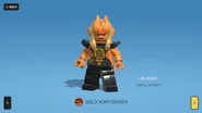 A Collection Showcase of Gold Horn Demon in Lego Brawls.