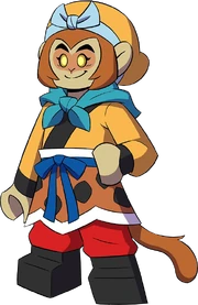 Young monkey king transparent