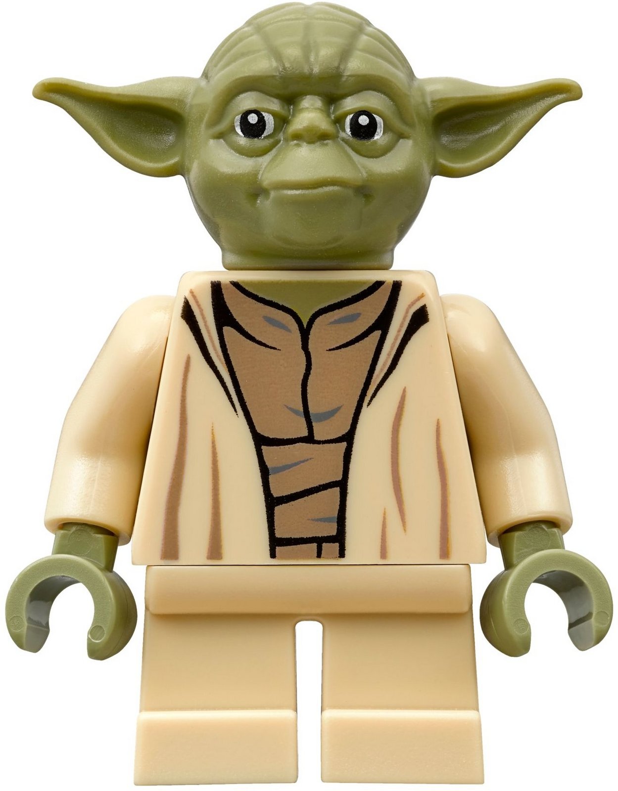 Lego Star Wars Master Yoda Minifigure With Green Lightsaber 