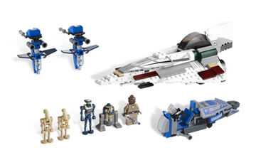 Blue jedi starfighter lego sale