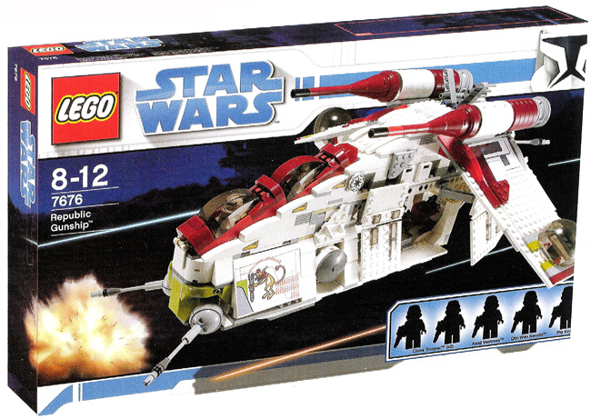 lego republic gunship 7676