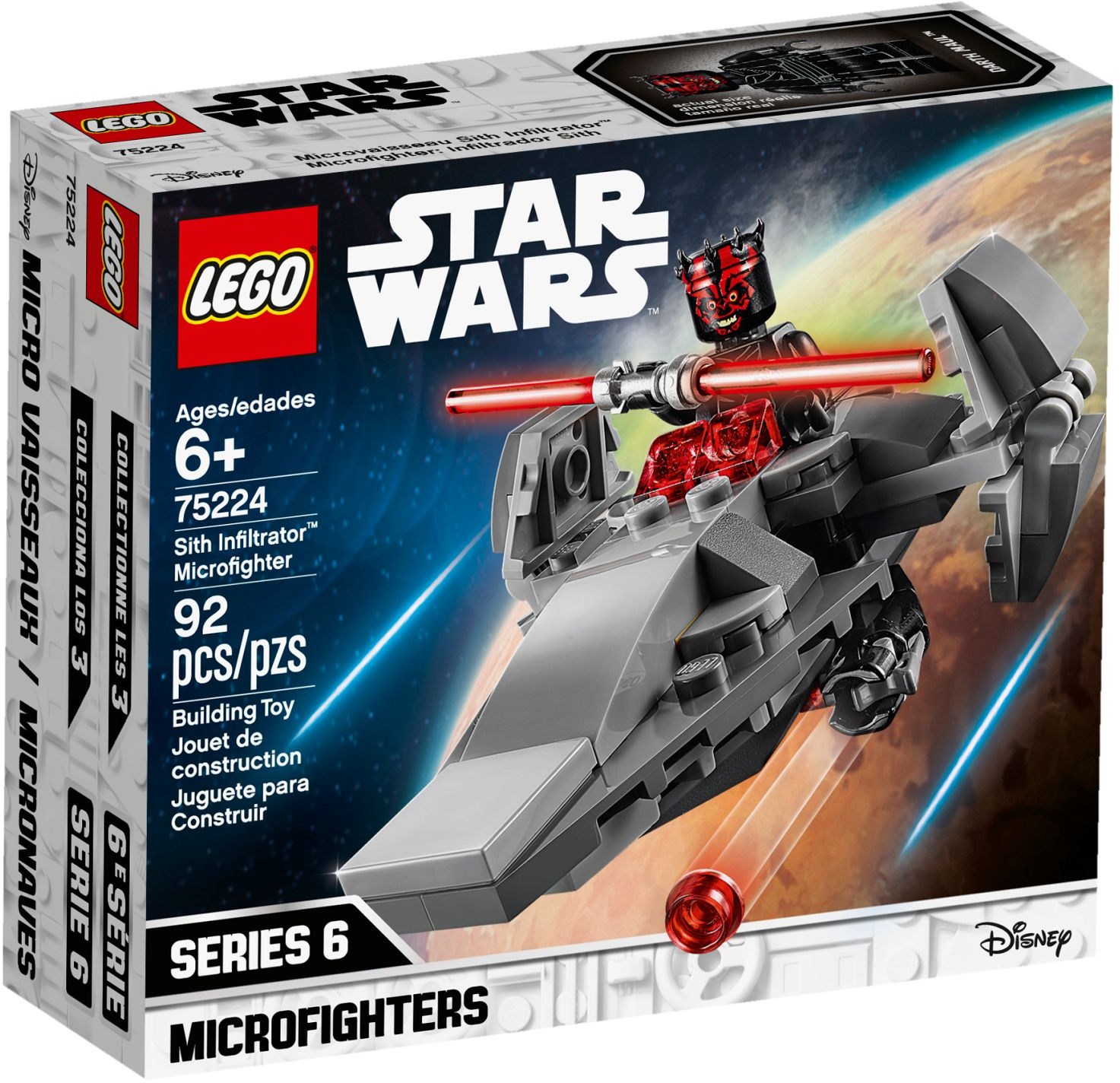 75224 Sith Infiltrator Microfighter | Lego Star Wars Wiki | Fandom