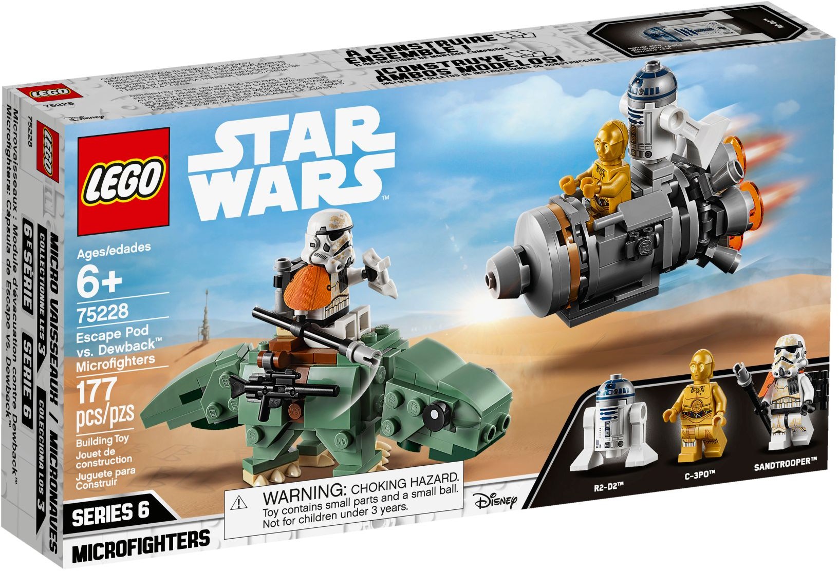 75228 Escape Pod vs. Dewback Microfighters | Lego Star Wars Wiki