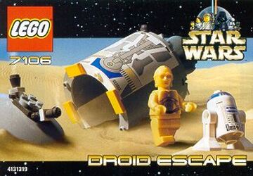Lego r2d2 and c3po escape sale pod