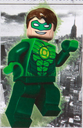Green Lantern in action above the streets of New York!