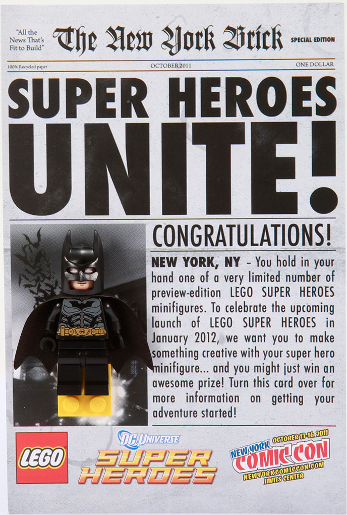 Comic-Con Exclusive Batman Giveaway | Lego Super Heroes Wiki | Fandom
