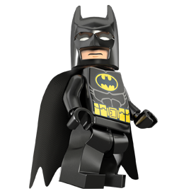 LEGO Super Heroes DC Universe Black Batman Minifigure with Batarang  (Traditional Head)