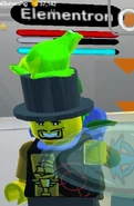 Elementron wearing the Ribbit's Top Hat