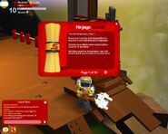 The scrolls before the Ninjago Monastery update